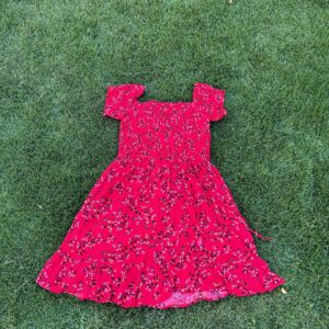 Vestido Rojo de Flores